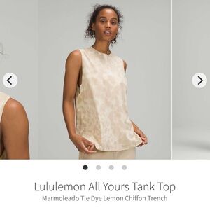 LULULEMON ALL YOURS TANK MARMOLEADO